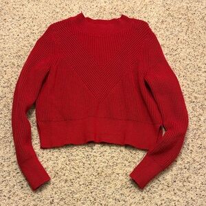 Kendall & Kylie Vibrant Red Crew Neck Sweater